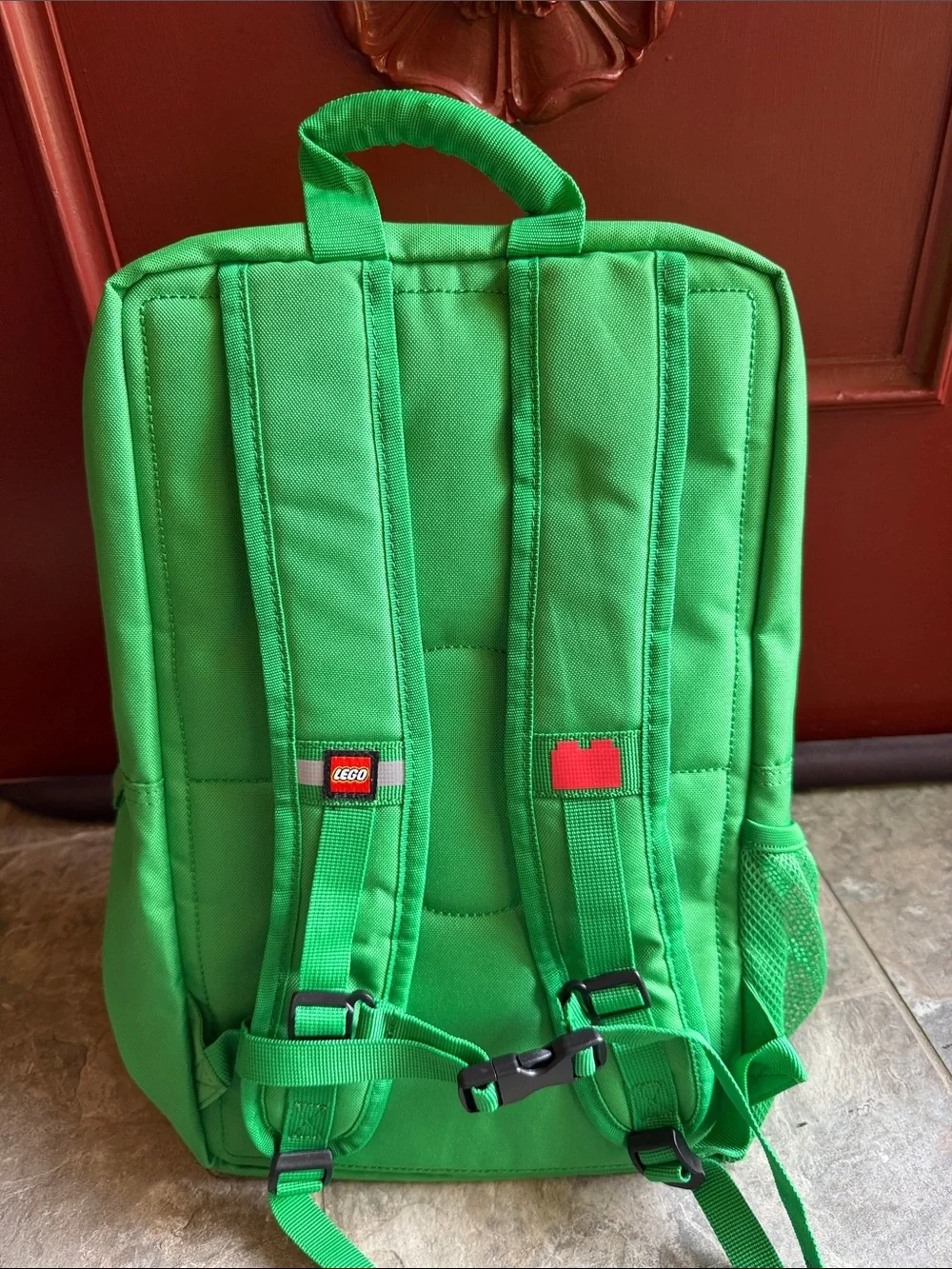 Lego Bright Green Vertical Backpack with Front Pockets